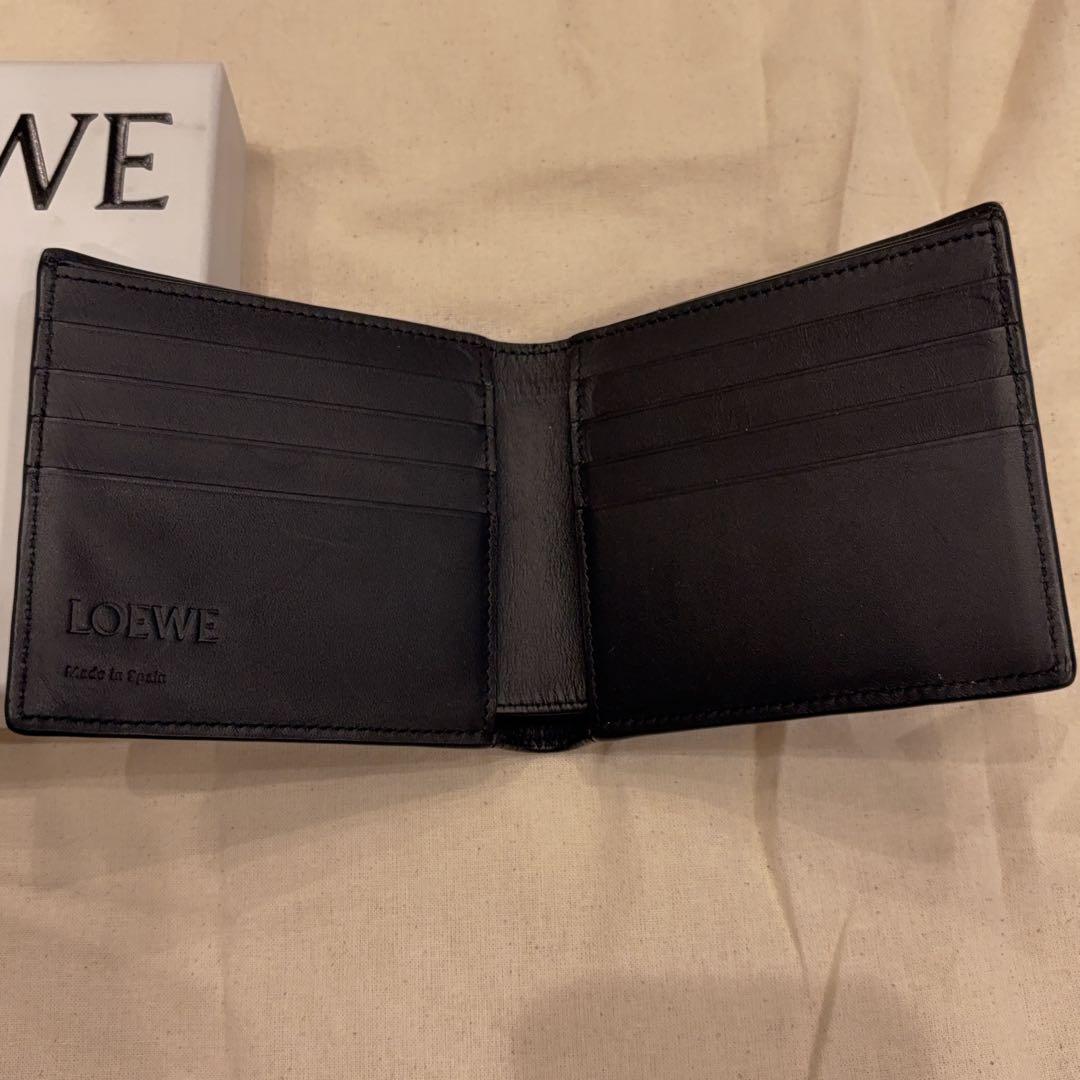 最終価格 極美品 LOEWE ロエベ ブラック 二つ折り財布