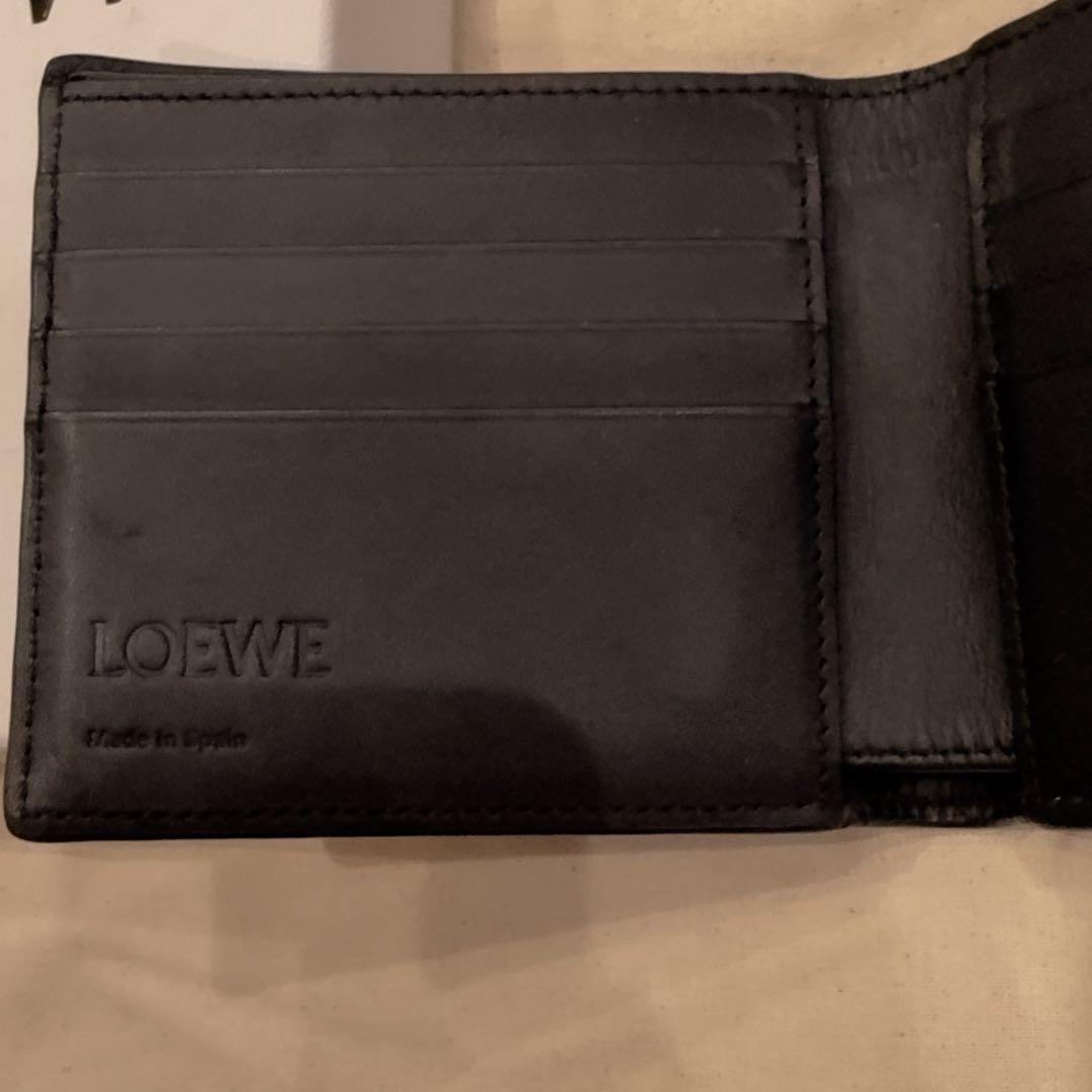 最終価格 極美品 LOEWE ロエベ ブラック 二つ折り財布