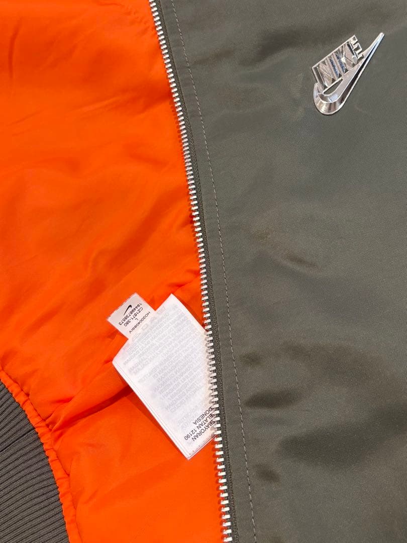 最終価格希少NIKE MA-1型 ジャンバー Lサイズ