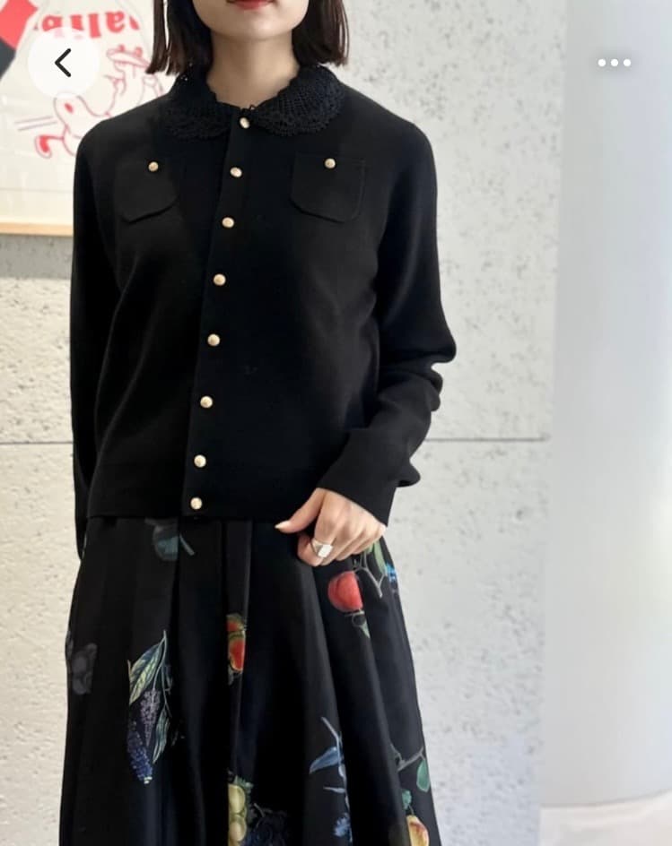 ★CABaN完売シルクHARVESTスカート★ブラック★サイズS美品
