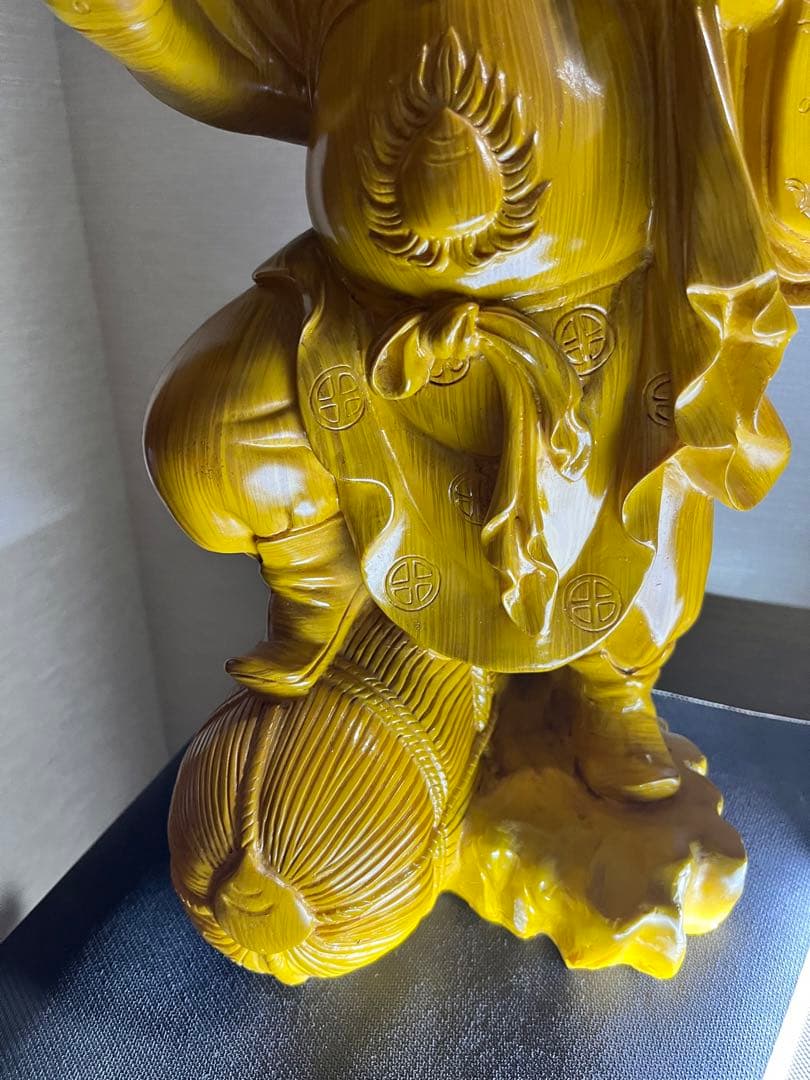 大黒天　恵比寿 二柱 二天像 仏像　置物 七福 神風水開運金運招財骨董