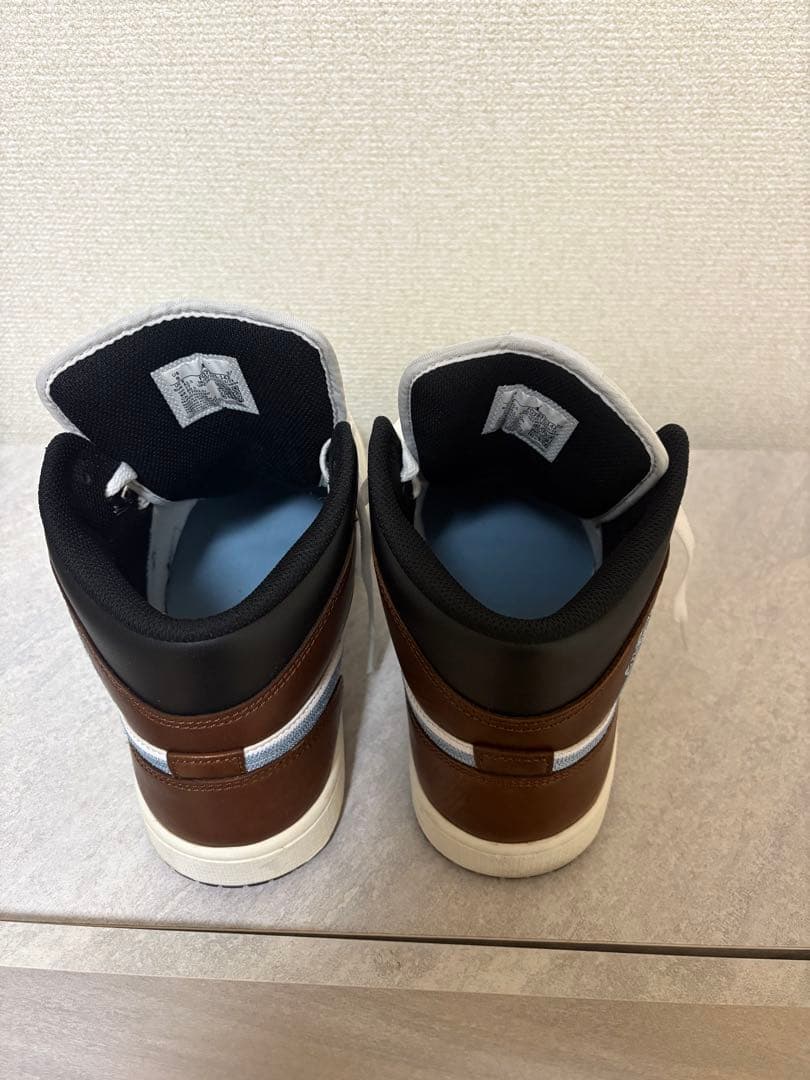 【美品】Air Jordan ハイカットスニーカー ホワイト/ブラウン