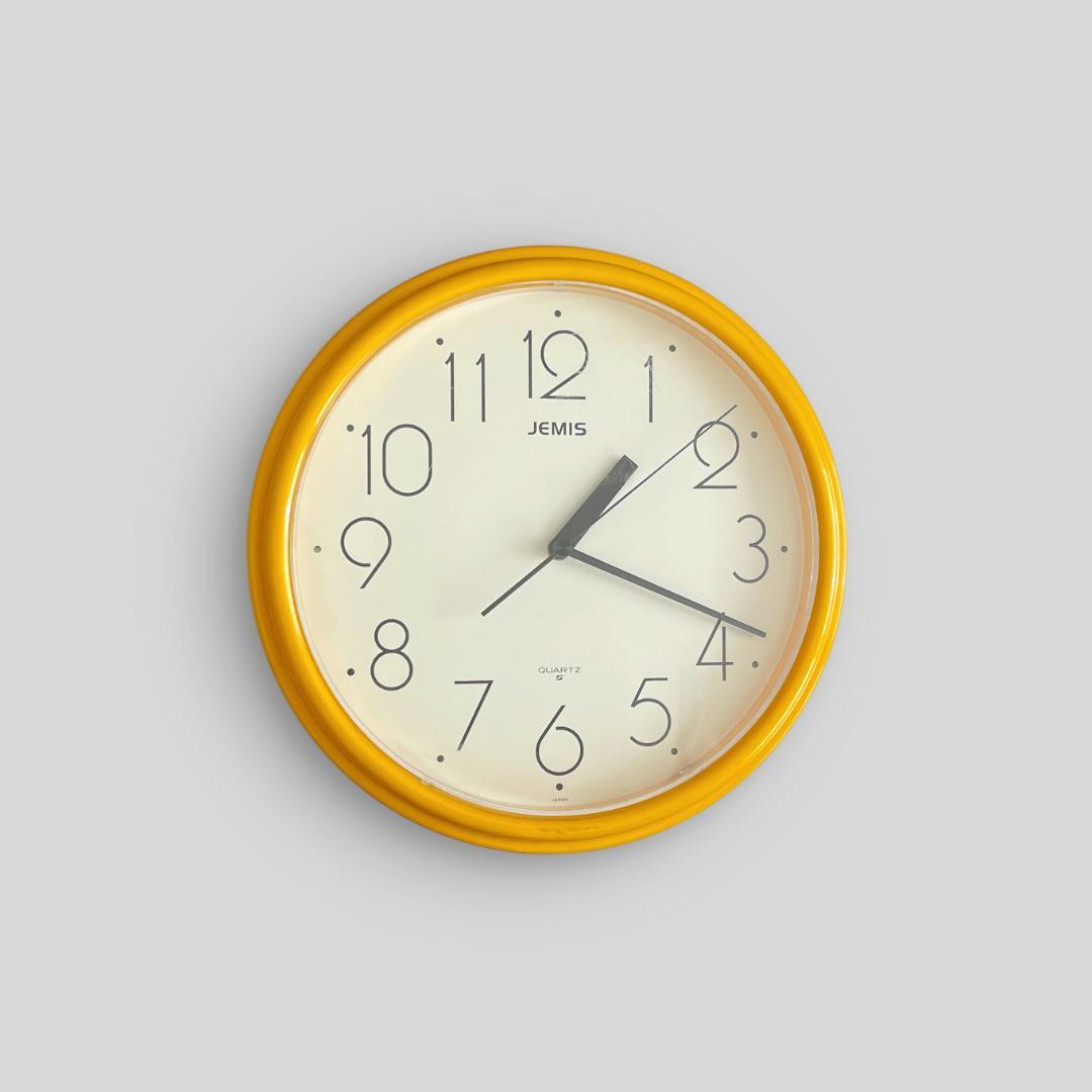 1990s【JEMIS】ミッドセンチュリーモダン ポップ ヴィンテージ 掛け時計