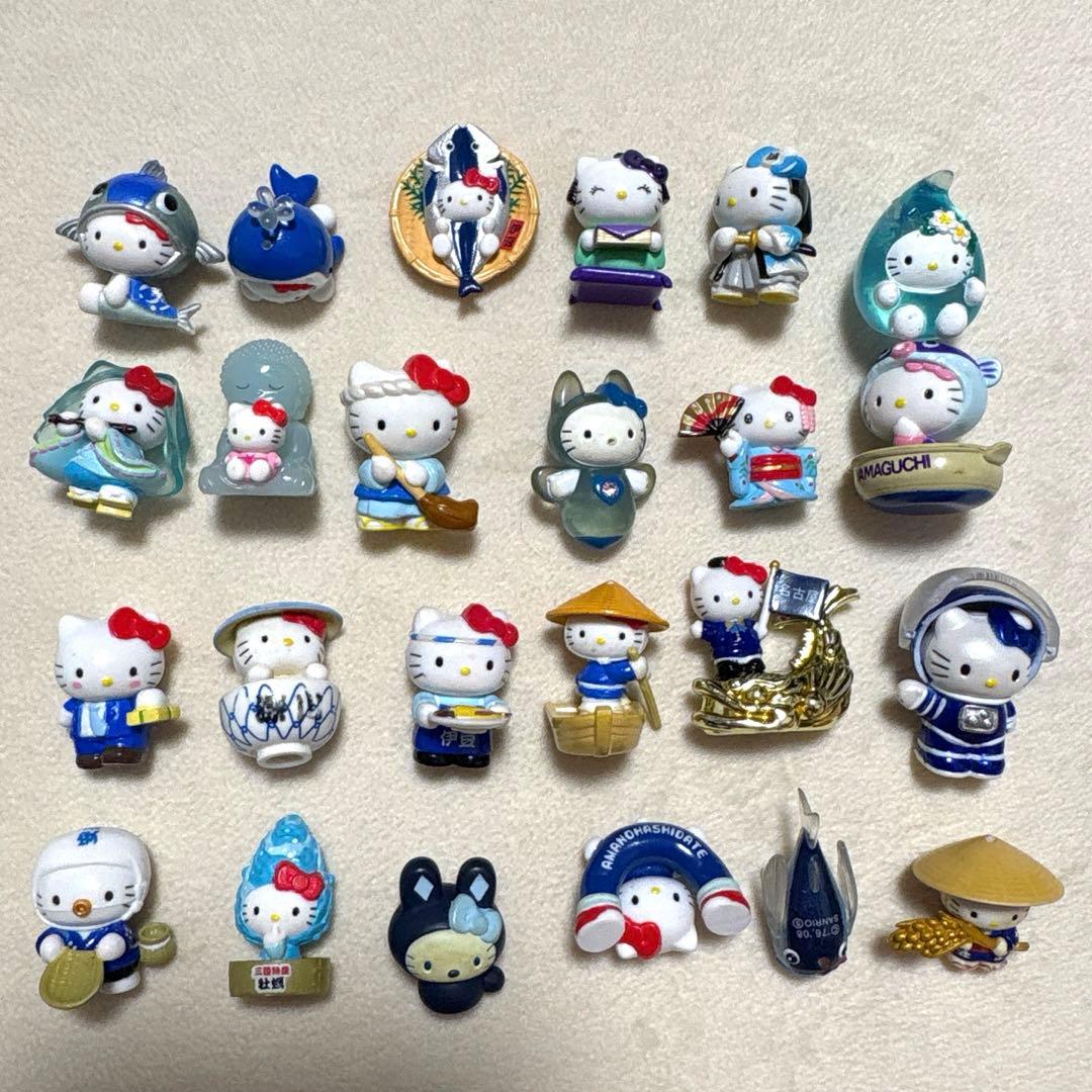 ご当地キティ　まとめ売り　ファスナーマスコット24個　限定　金具なし