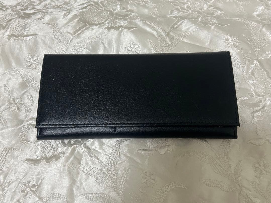 皇居　長財布　黒　最上級モデル　本革　レザー