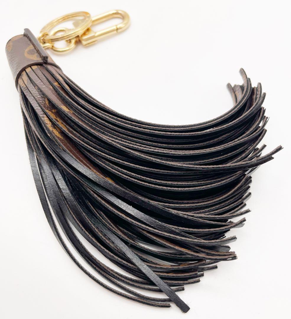 ルイヴィトン　バックチャーム キーホルダー　タッセル　モノグラム　ブラウン