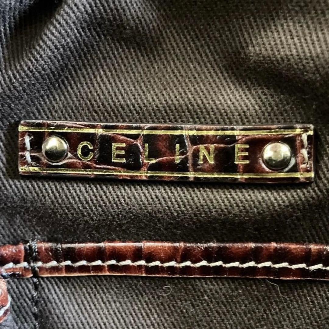 CELINE セリーヌ ボストンバッグ ピンクベージュ キャンバス 保存袋付き