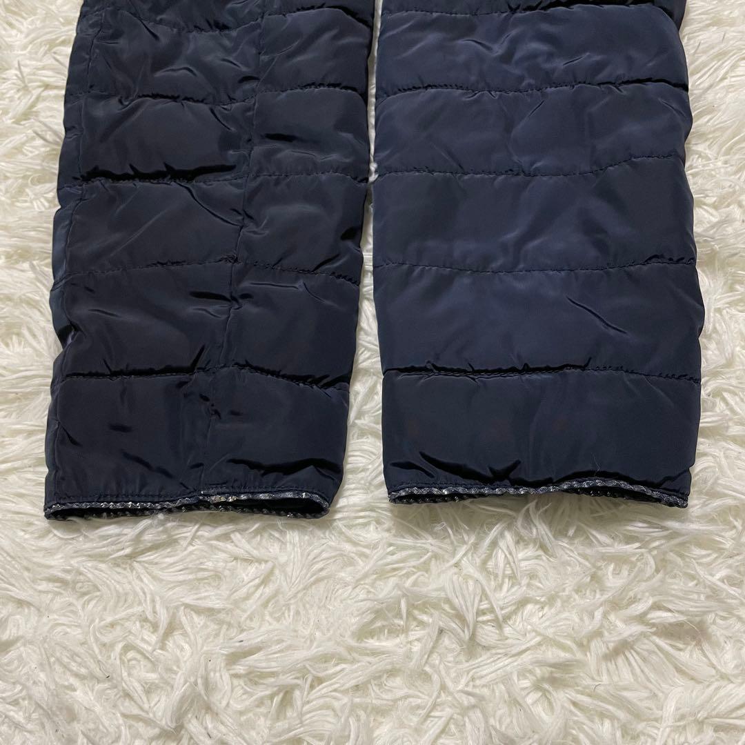 ARMANI JEANS 中綿　2way フーディ　ロングコート　AJ金具　紺色