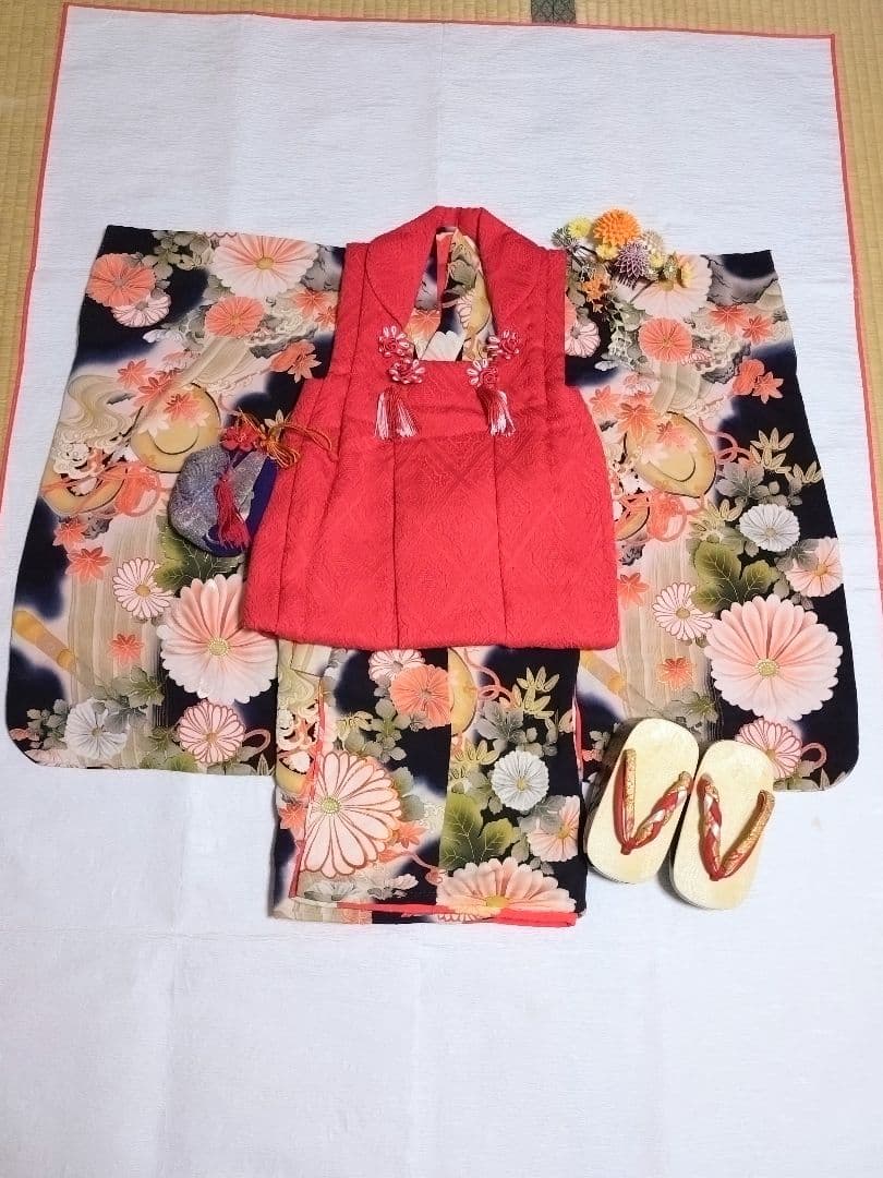 ☆貴重アンティーク正絹・美品・作り帯・箱セコ・巾着・被布・未使用こっぽり☆