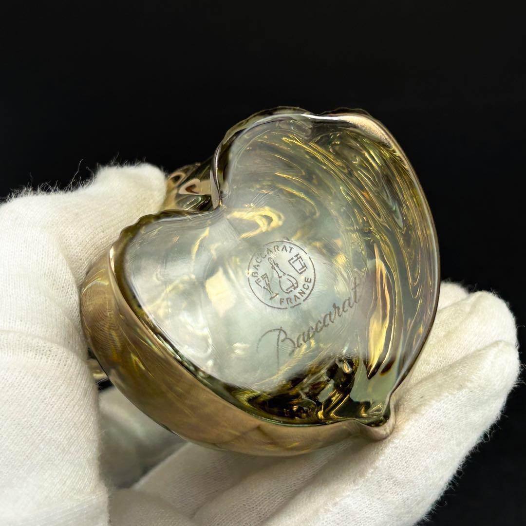 【極美品】Baccarat バカラ 招き猫 まねき猫　置物　ゴールド　金