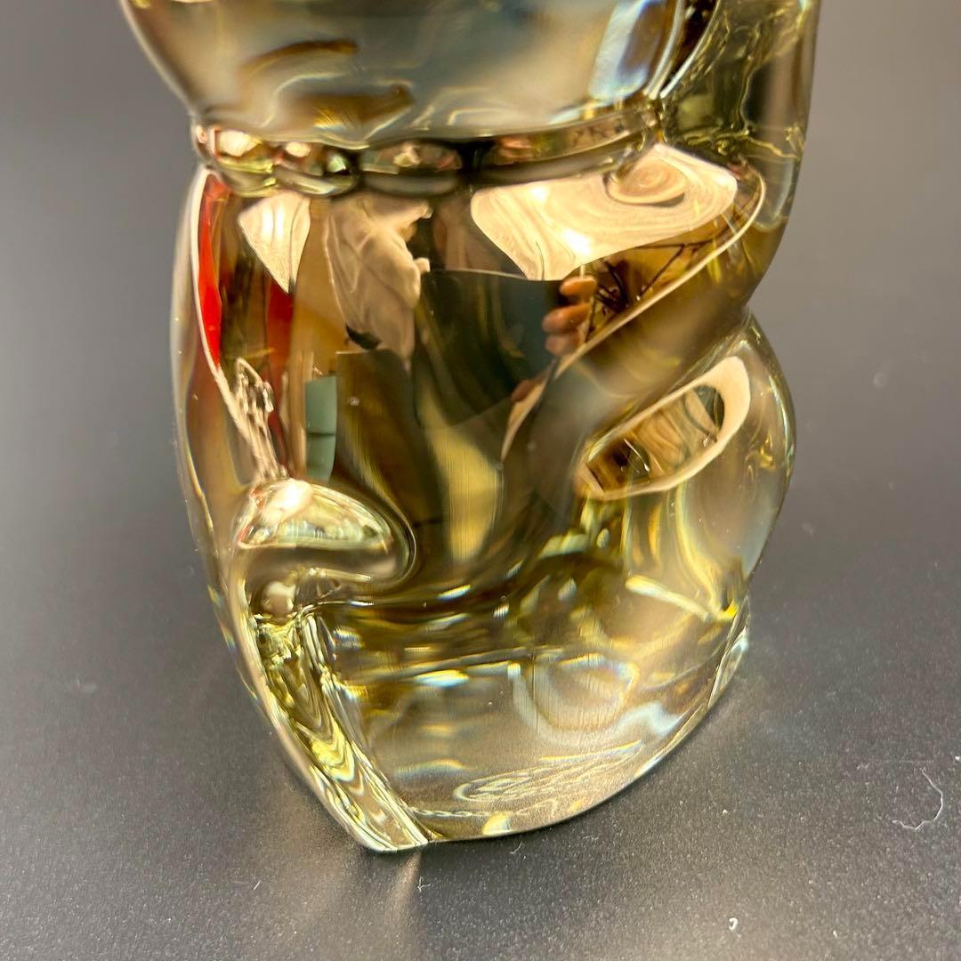 【極美品】Baccarat バカラ 招き猫 まねき猫　置物　ゴールド　金