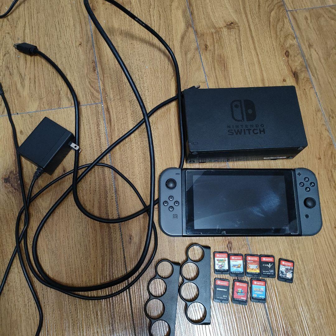 NintendoSwitch本体 ゲーム10枚 microSD メリケンサック
