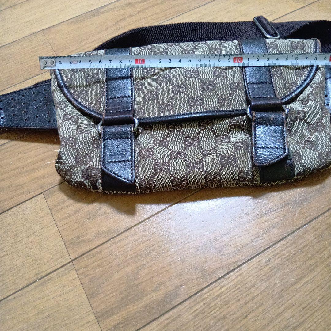 GUCCI グッチ GGキャンバス ウエストバッグ （ボディバッグ）
