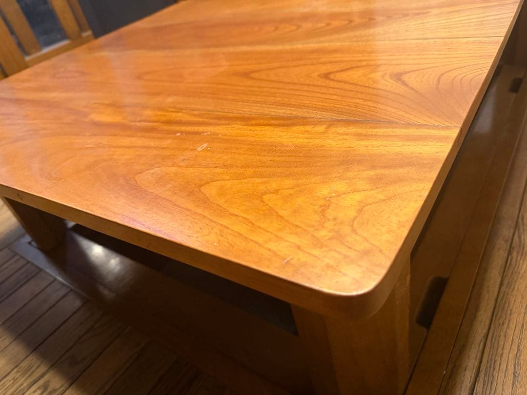 匠　木工職人技　けやき欅ケヤキ　天然無垢材 凄い杢　天板　テーブル　堀コタツ