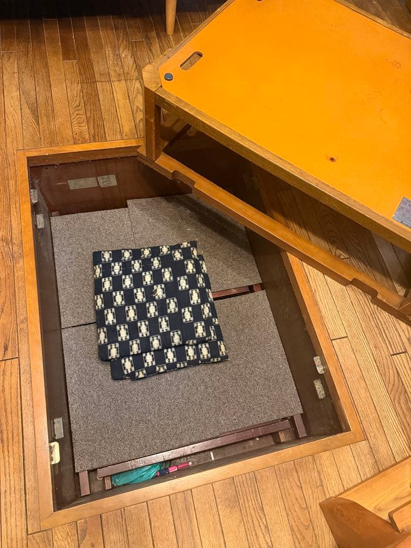 匠　木工職人技　けやき欅ケヤキ　天然無垢材 凄い杢　天板　テーブル　堀コタツ