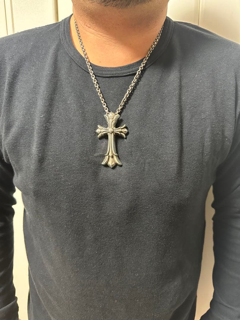 クロムハーツ DBL CH CRS LRG/ラージダブルCHクロス ペンダント