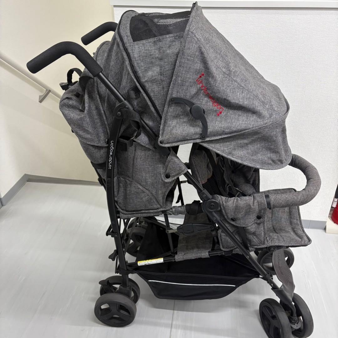 キンダーワゴン DUOシティHOPII 2人乗りベビーカー