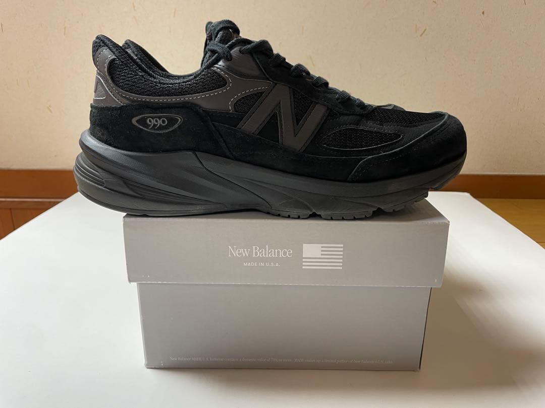 New Balance U990BB6 トリプルブラック 28.0