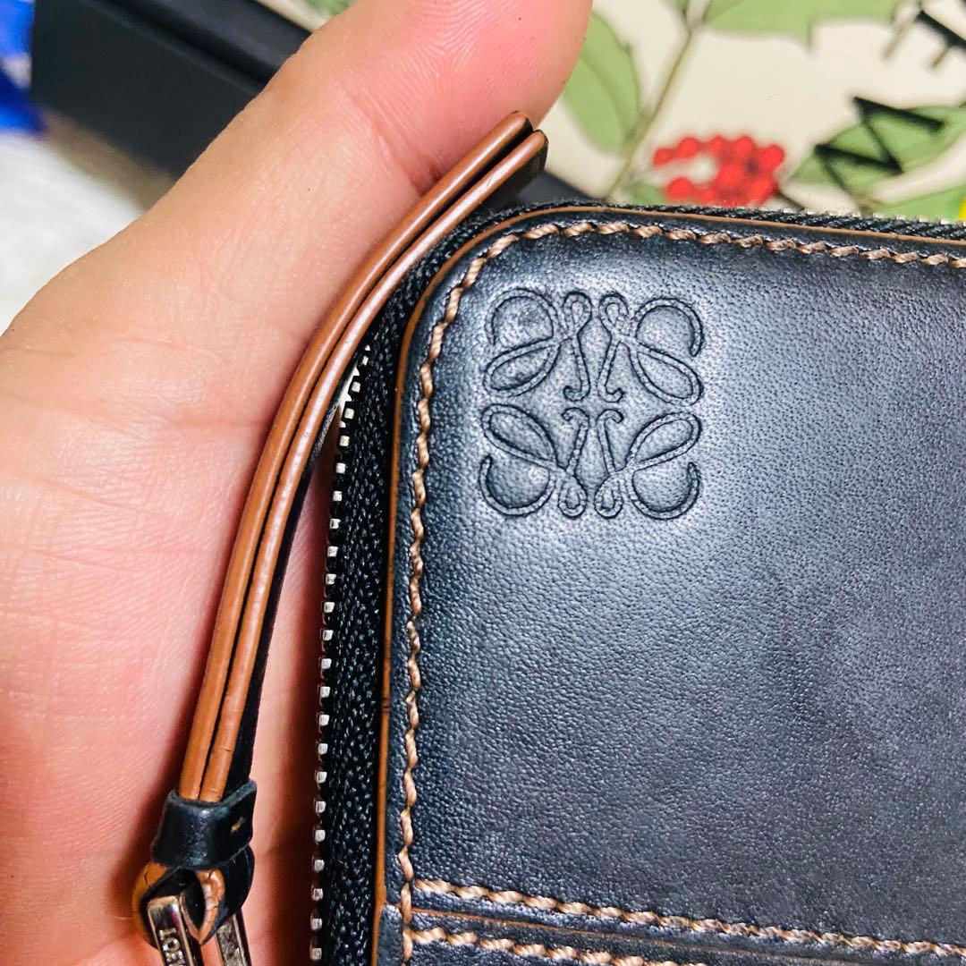 付属品完備✨LOEWE✨ロエベ ✨財布✨パズル✨カーフレザー✨ブラック✨箱付き✨
