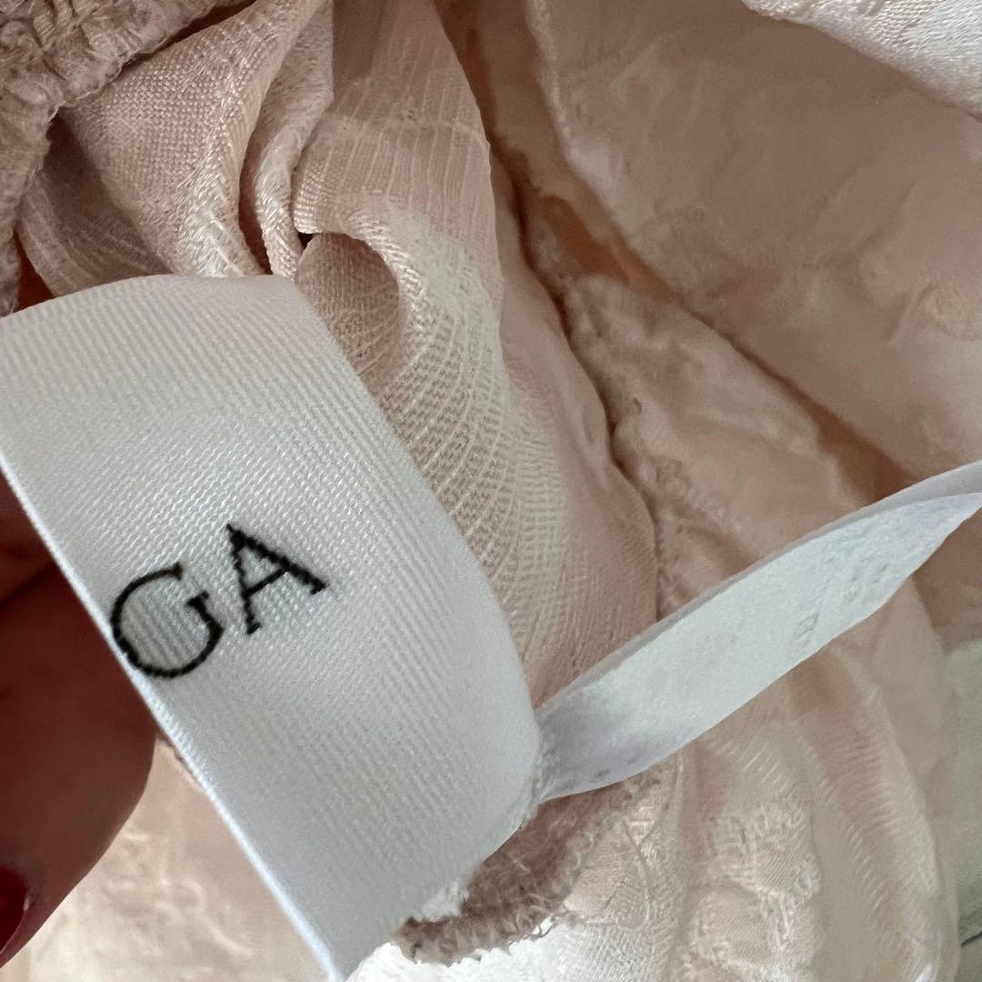 【即日発送】OHGAフラワーブラウス ジャガードトップス ピンク