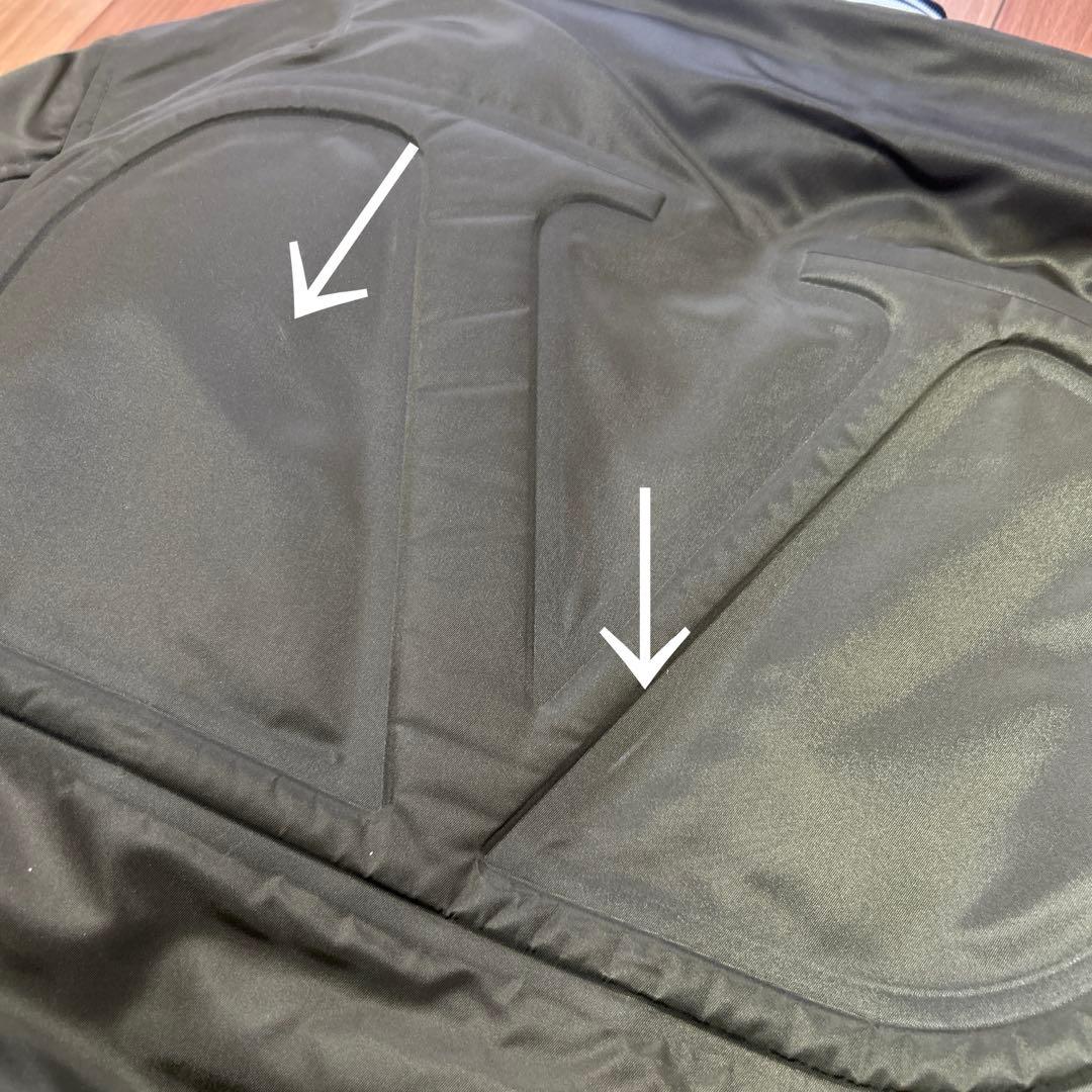 バレンティノ　カーキ　MA-1 ボアジャケット　サイズ48