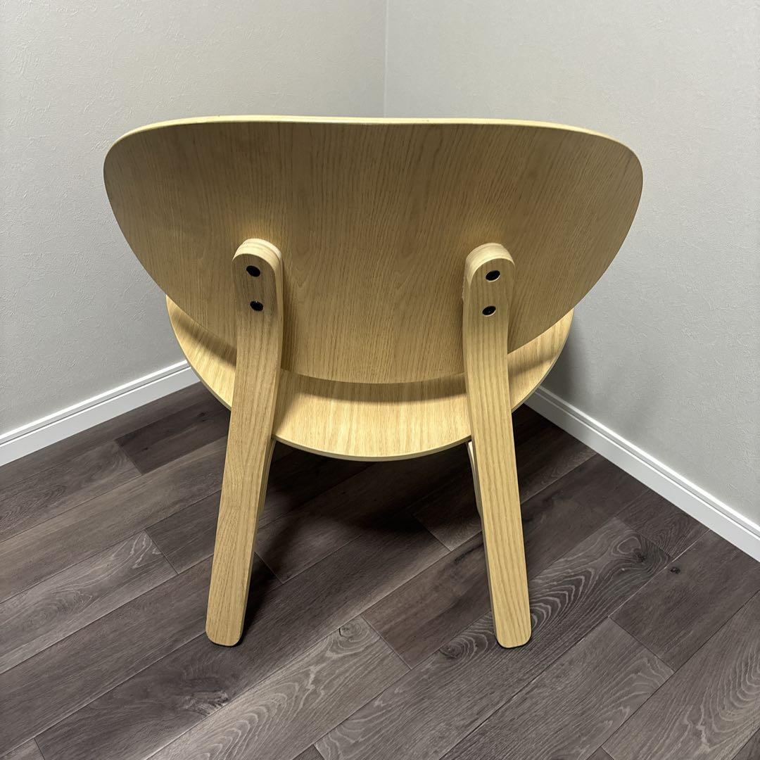 IKEA イージーチェア　フローセット　ワイドチェア　ホワイトステイン　オーク