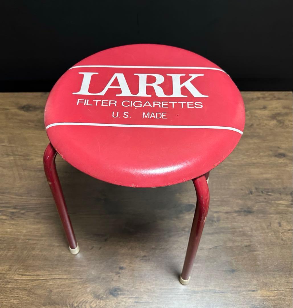 昭和レトロ レアヴィンテージ　LARK 丸椅子 スタッキングスツール 2脚セット
