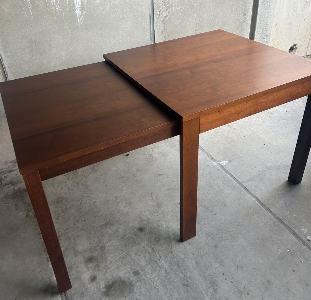 辻製作所⭐︎ダークブラウン 伸縮式テーブル 木製