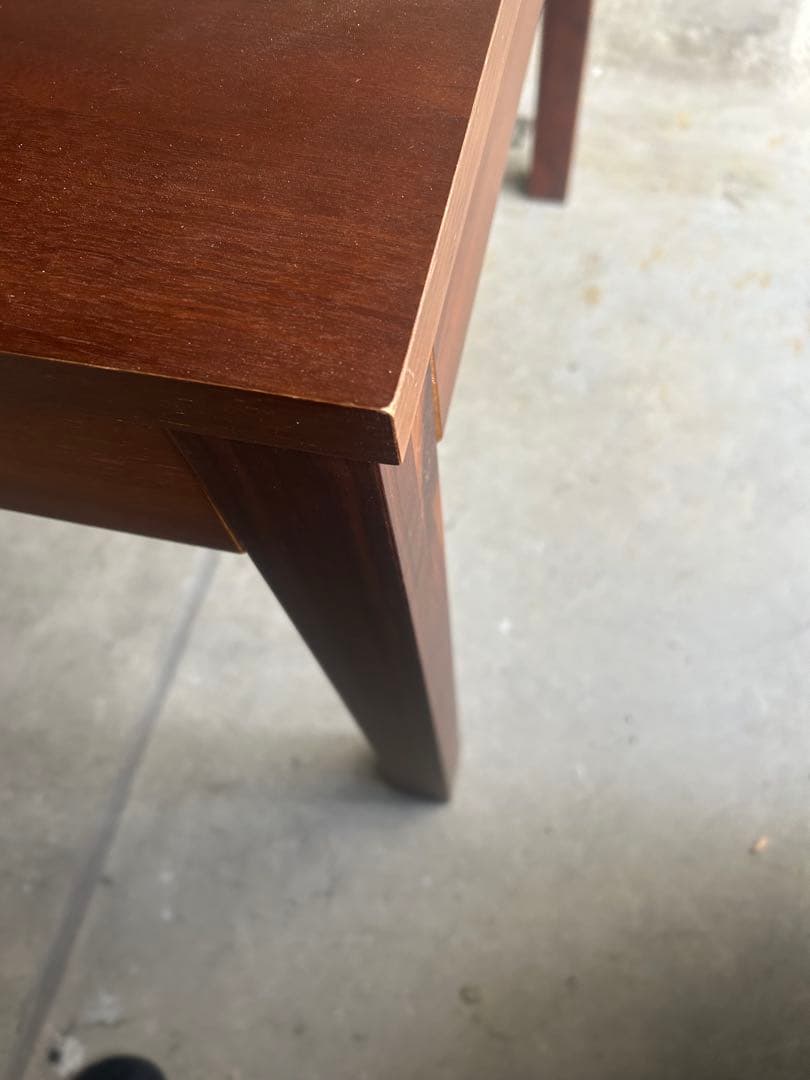 辻製作所⭐︎ダークブラウン 伸縮式テーブル 木製