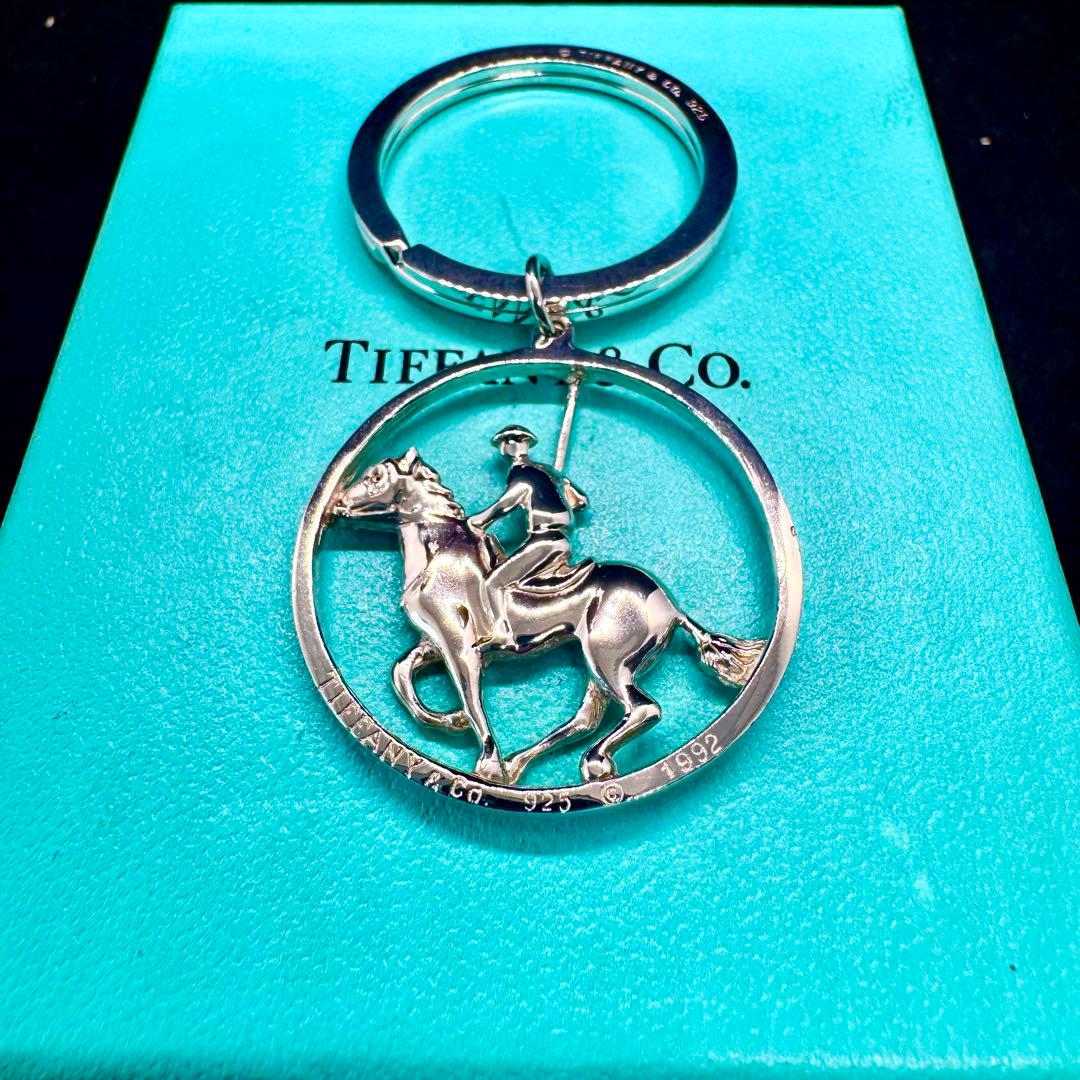 幸運　ホース　ジョッキー　ホース　モチーフ ビンテージ　キーリング　ティファニー