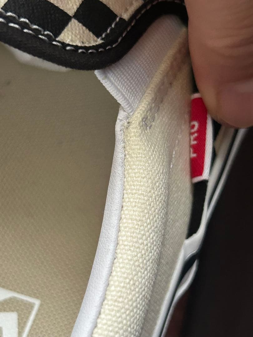 専用★【未使用】VANS スリッポン プロ 白×黒チェッカー柄 希少廃番モデル