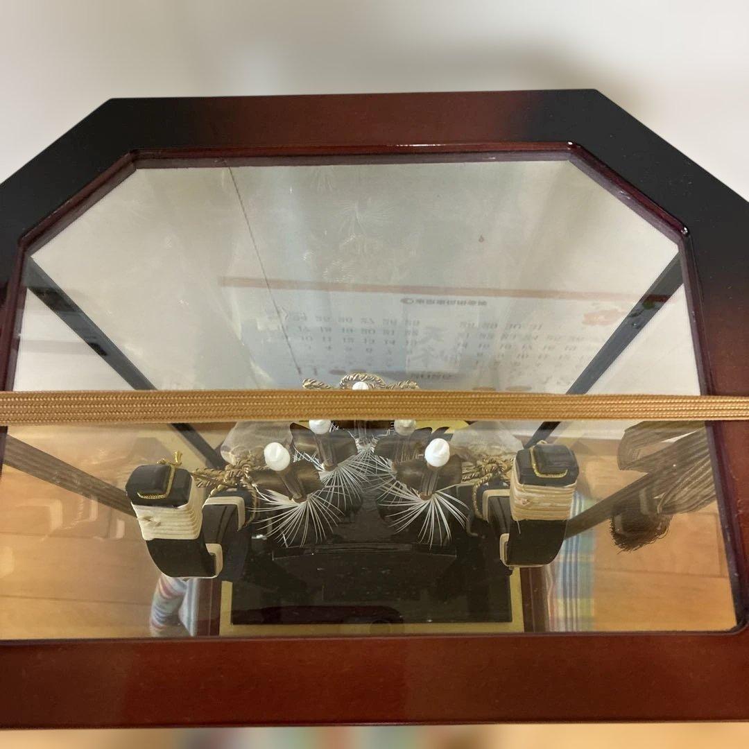 天峰 五月人形 ケース付き　13号　破魔弓ケース飾り　久月　六角アクリルケース