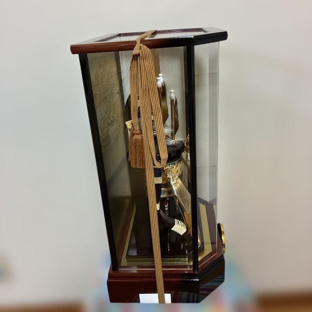 天峰 五月人形 ケース付き　13号　破魔弓ケース飾り　久月　六角アクリルケース