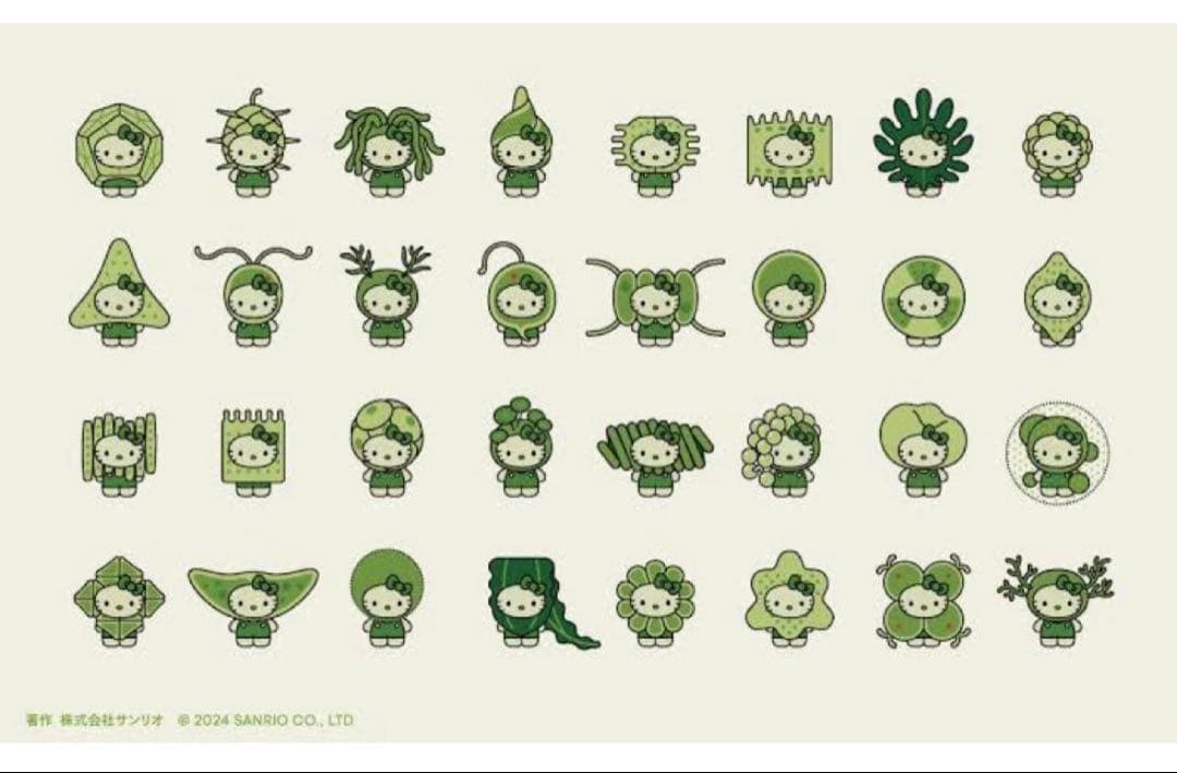 藻キティ　ピンバッジ　コンプリート　32種類　大阪関西万博会場限定品