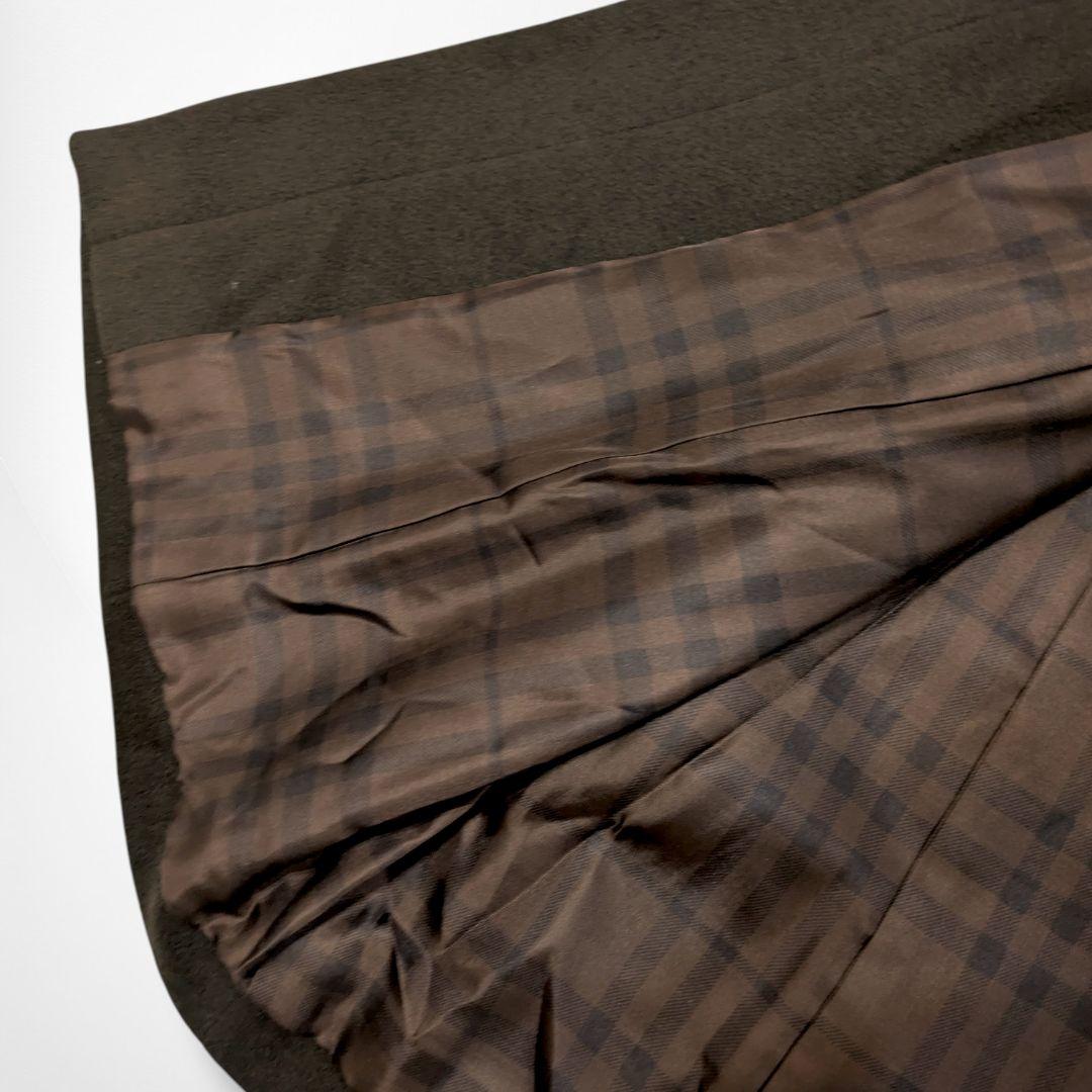 バーバリーロンドン♡アンゴラ チェスター コート 40 ブラウン 内ノバチェック