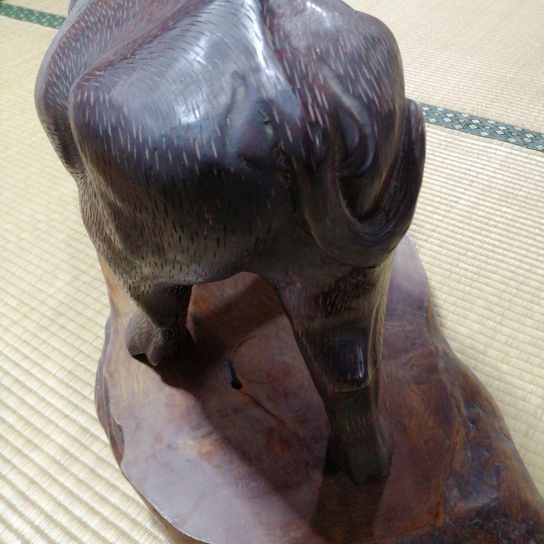 限定値下げ中！手彫り木彫り水牛オーナメント - 贈り物にも最適