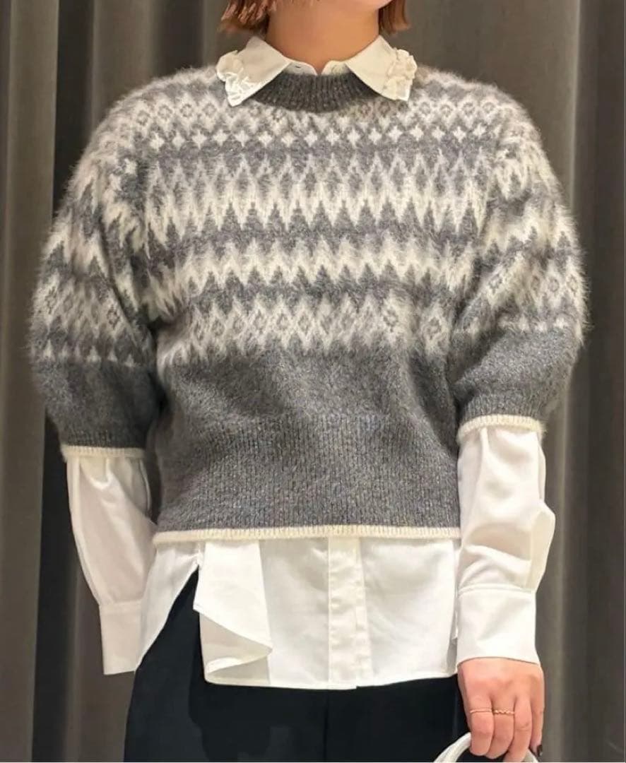 ラルです　今期　UNITED ARROWS フォックスカシミヤ ニット