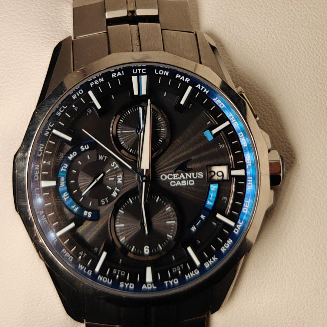 【ジャンク不動品】CASIO OCEANUS OCW-S3000 腕時計 マンタ
