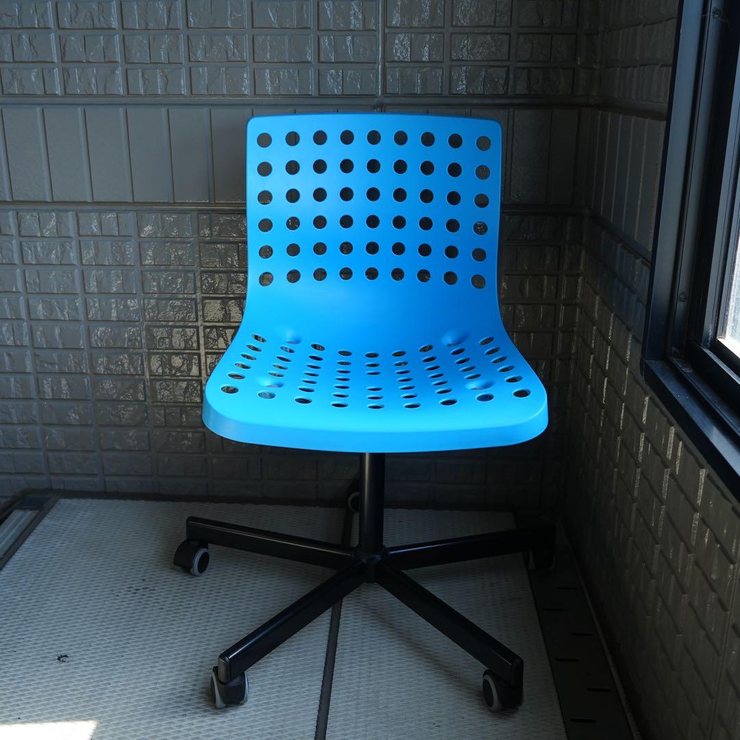 90s~00s old ikea SKALBERG デスクチェア ブルー
