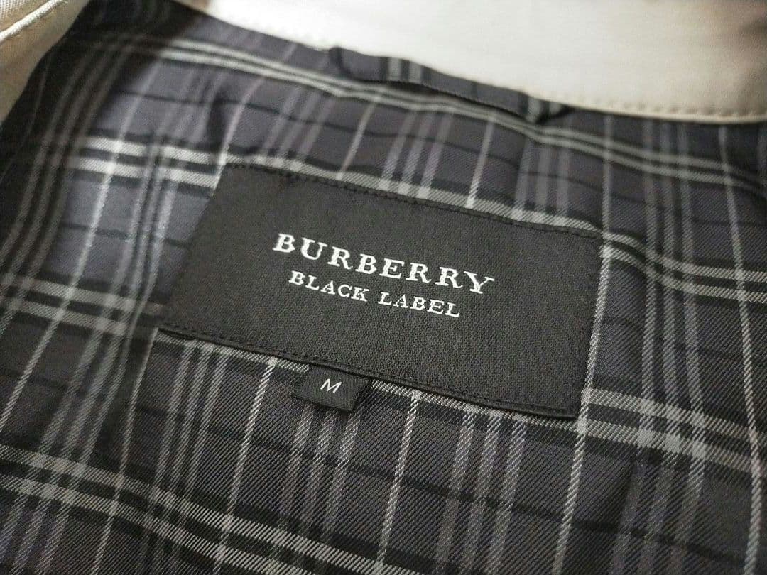 バーバリー ブラック レーベル ホース 刻印ボタン ショート トレンチ コート