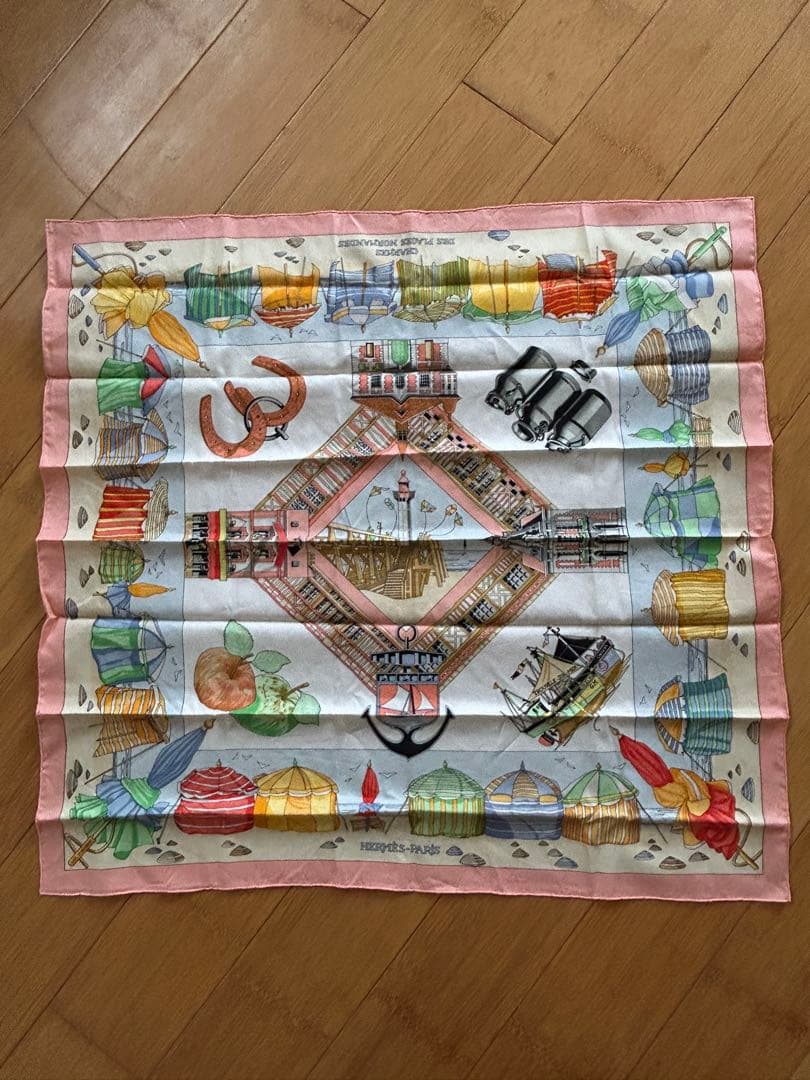 K*様 HERMÈS ビーチテーマ スカーフ