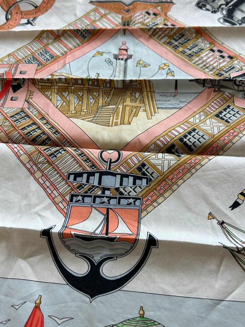 K*様 HERMÈS ビーチテーマ スカーフ