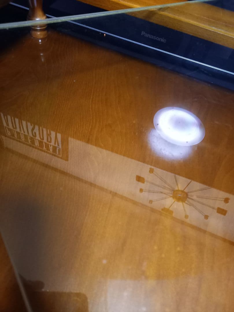 ぴぴ　様売約済　コロニアル　ディスプレイ　ガラス　ウッド　サイドテーブル