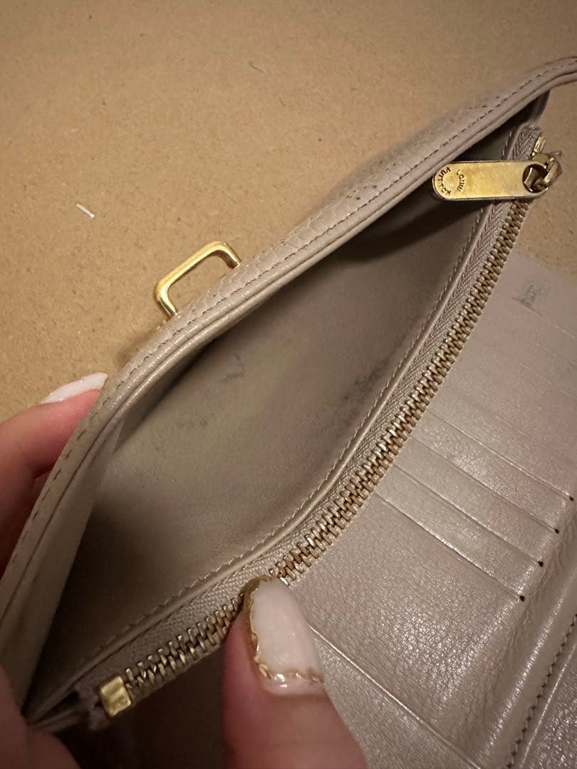 ルイヴィトン 長財布 ピンクベージュ