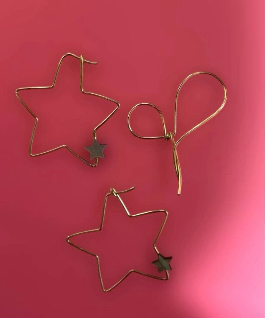 専用☆テイクアップ☆K10☆ピアス星ハート☆♡