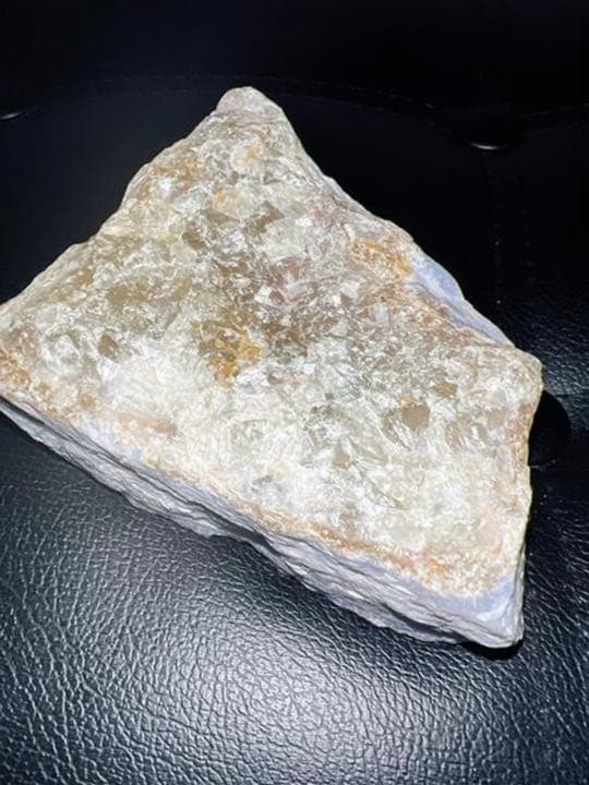 アフリカ産　天然ブルーレースアゲート原石　843g レア石