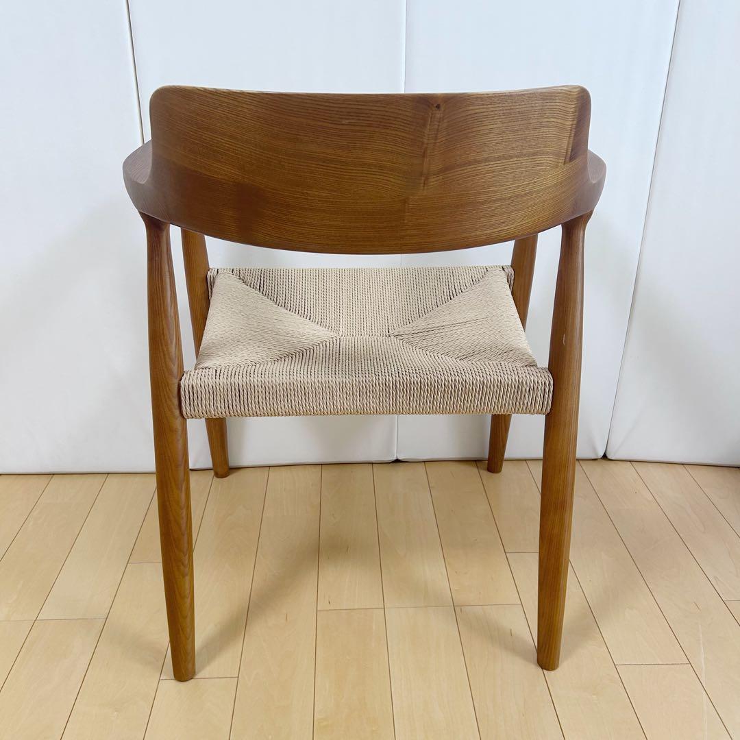 ペーパーコード　アームチェア　アッシュ　タンスのゲン ブラウン　天然木　無垢材②