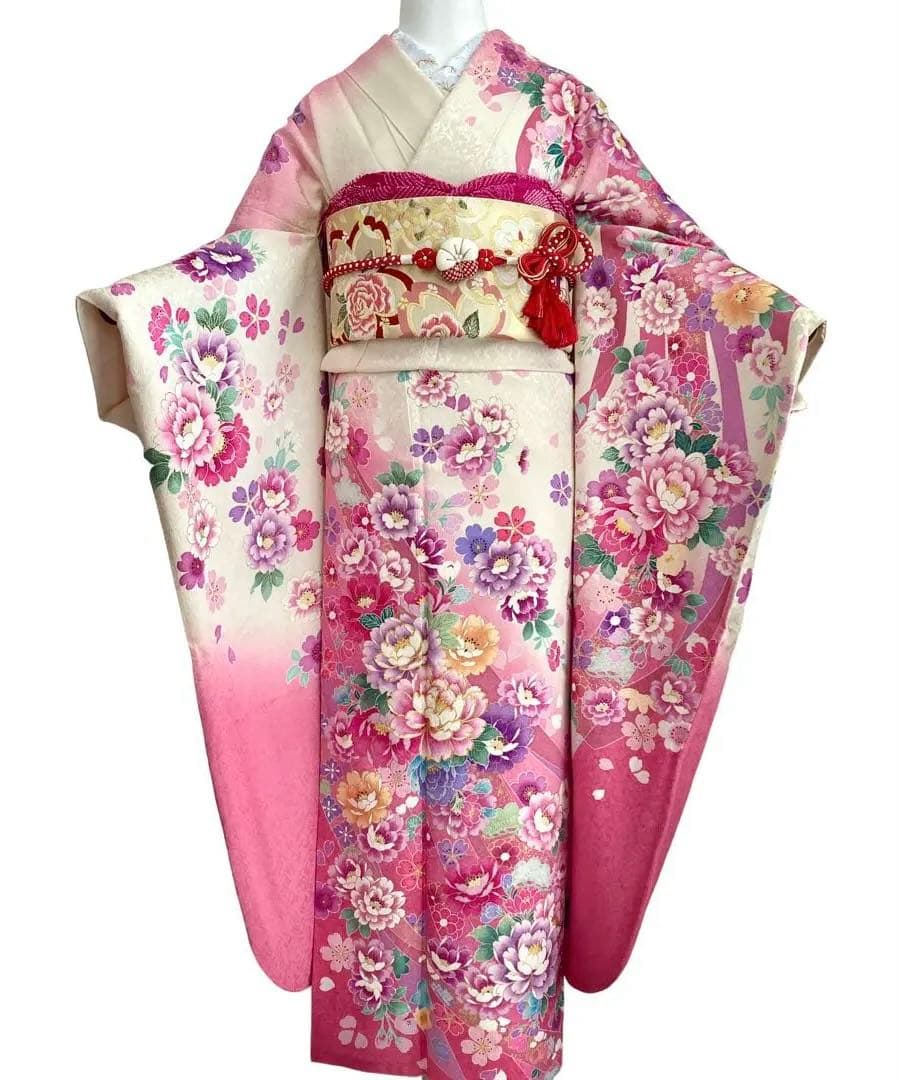 ★ Rily♥さま専用です★華やか 白ピンク 振袖5点セット‼️TM NO116