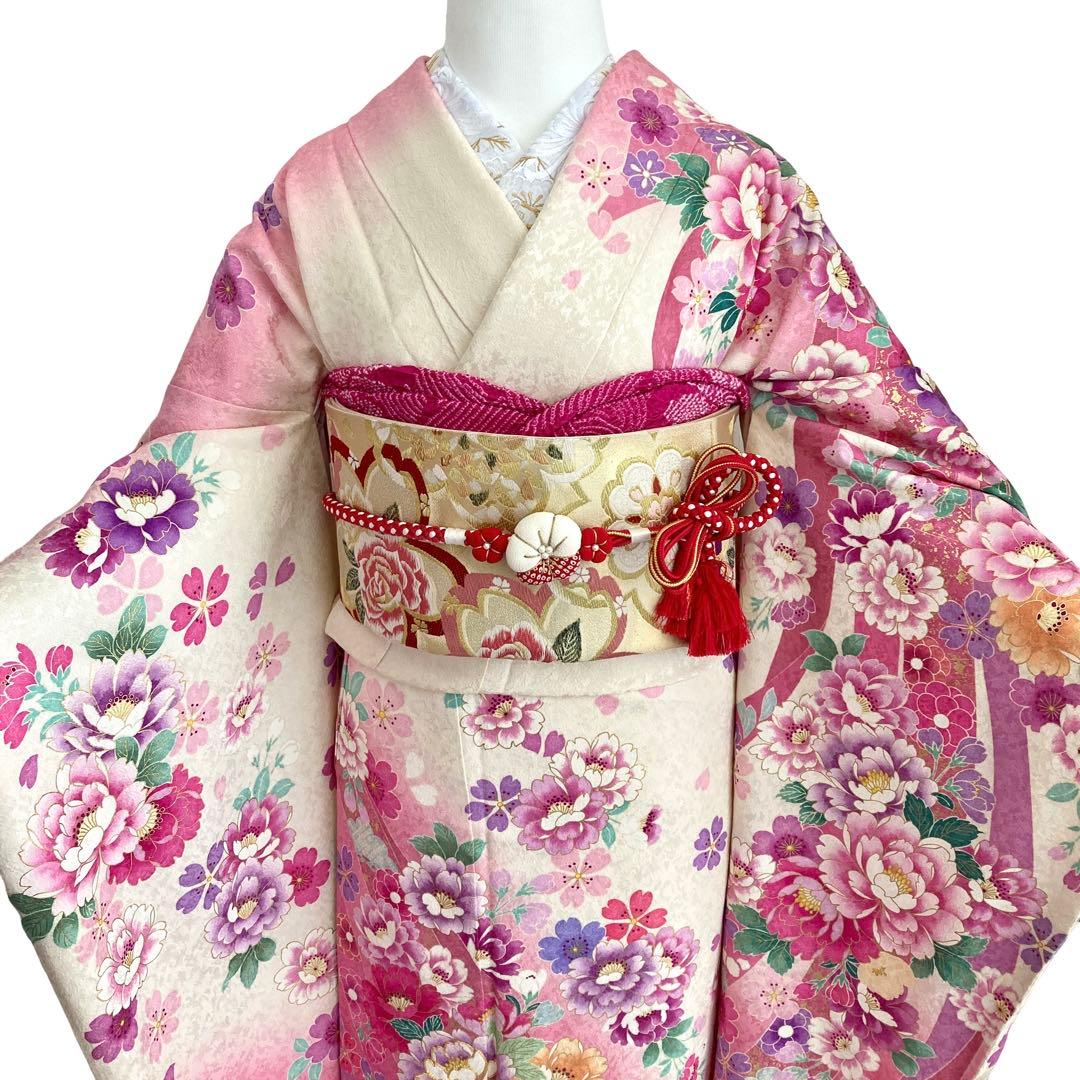 ★ Rily♥さま専用です★華やか 白ピンク 振袖5点セット‼️TM NO116