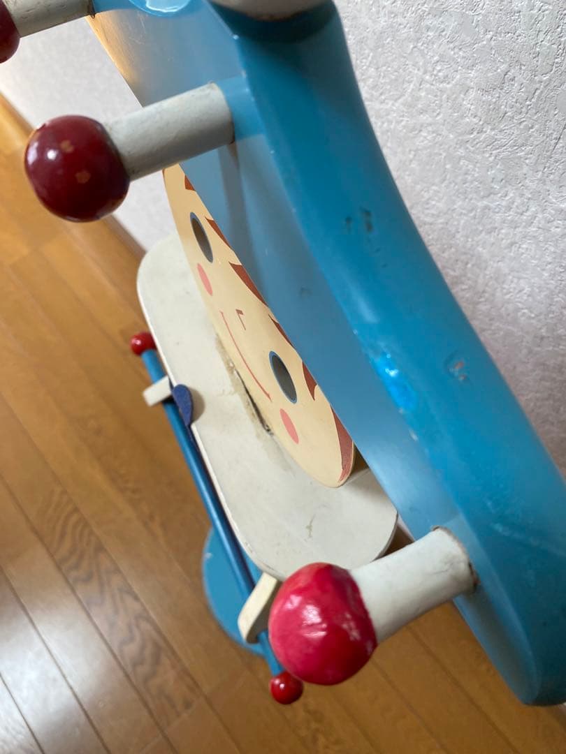 レア物　昭和レトロ　お人形の形のポールハンガー　子供用洋服掛け　ランドセル掛け